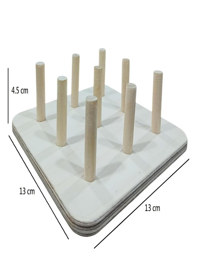 Smoneo 5 in 1 Wooden Activity Pixel Making Puzzle Toy with a Pegboard & 28 Sticks | Montessori Learning Toy for Kids Age of 3-6 Years Old - Image 3